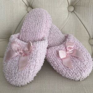 Cozy Pink Slippers with Bow